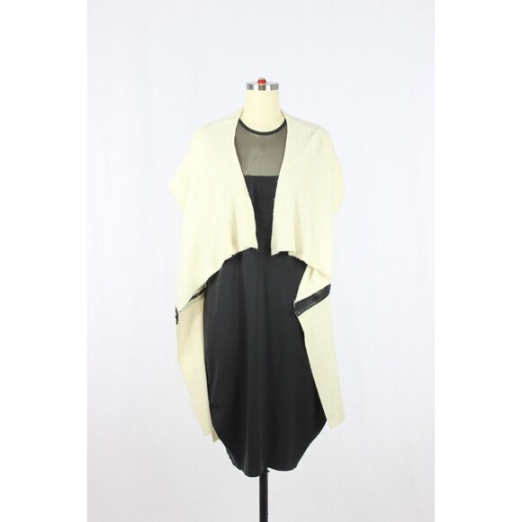 ROBERT RODRIGUEZ Cream Wool Cashmere Knit Zipper Wrap Cardigan Sweater, Size XS - Picture 5 of 16